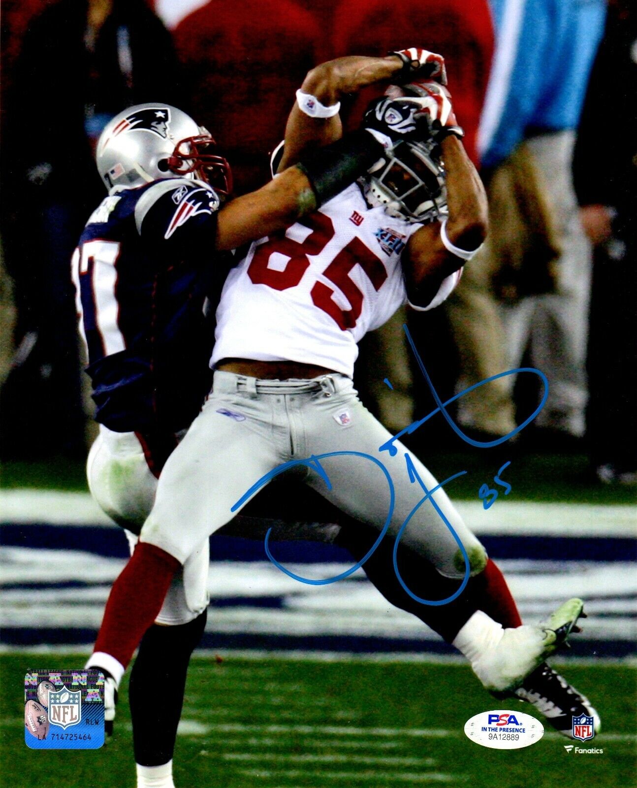 David Tyree autographed signed NFL New York Giants 8x10 Photo Poster painting PSA THE CATCH