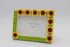 Sunflower DIY Building Block Photo Frame Kit,Creative Handmade Assembled Photo Frame Handmade Craft Gift Home Tabletop Display Decor