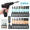 21Pcs Allen Wrench Drill Bit Impact Driver Bits Magnetic Drill Bits for Home DIY