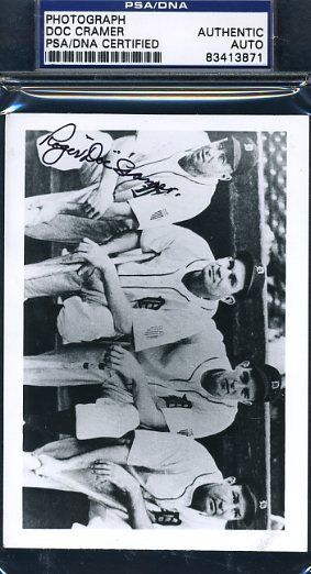 Doc Cramer Signed Psa/dna Certified Photo Poster painting Authentic Autograph