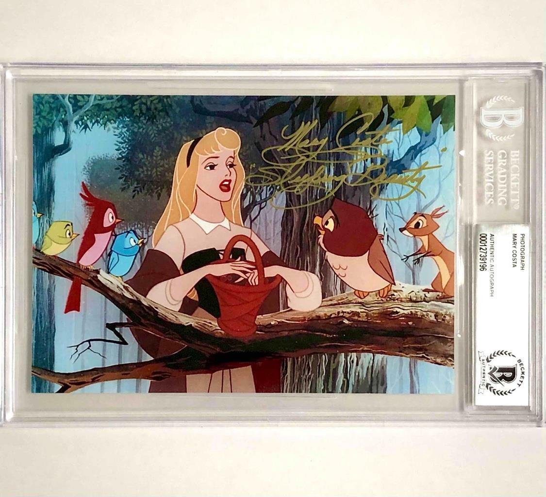 Mary Costa autograph signed Disney's Sleeping Beauty 5x7 Photo Poster painting BAS COA Beckett