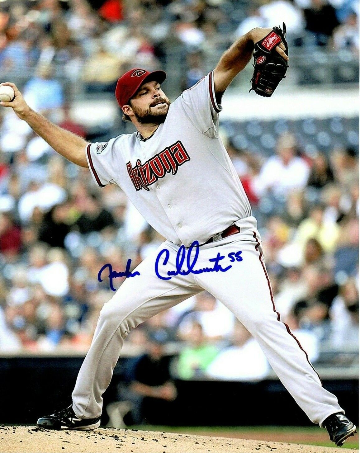 Josh Collmenter hand signed 8X10 Photo Poster painting W/COA Arizona Diamonbacks CMU HOMER MI