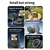 Compact Panoramic Action Camera Anti-Shake WiFi Mini Sports Camera 2.0in Flip Screen with Magnetic Neck Strap for First-person View Shooting