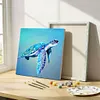 Framed Swimming Turtle-Paint By Numbers Acrylic Painting 20*20cm(HOT)