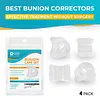 4-Pack Toes Spacers Clear Spreader For Bunion Corrector and Bunion Relief