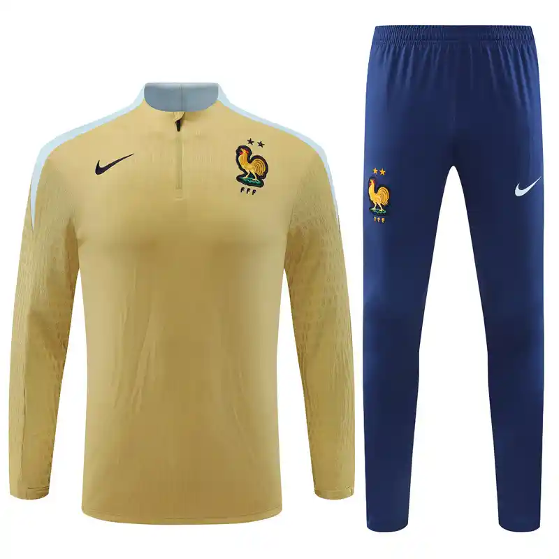 2024 Player Version France Gold Track Jacket