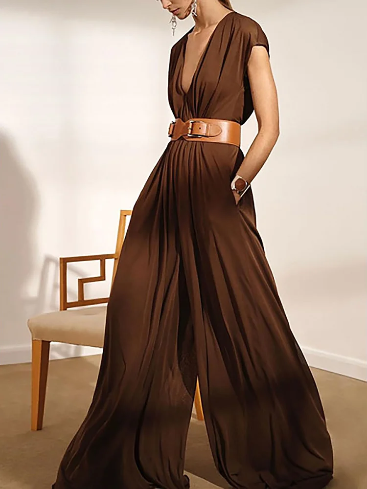 Ladies Fashion Elegant Casual Printed Jumpsuit