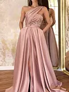 Sexy Asymmetric Style Split-Front Evening Maxi Dreese