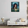 (40*50cm)Girl and Butterfly - Round Partial AB Drill Diamond Painting
