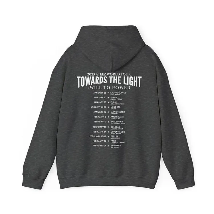 2025 Ateez Towards the Light Will to Power Simple Time Listed Hoodie