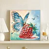 Diamond Painting-DIY Crystal Rhinestone Butterfly and Strawberry