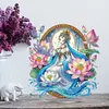 (US Local)Acrylic Print Lotus Girl DIY Desktop Ornaments Kit
