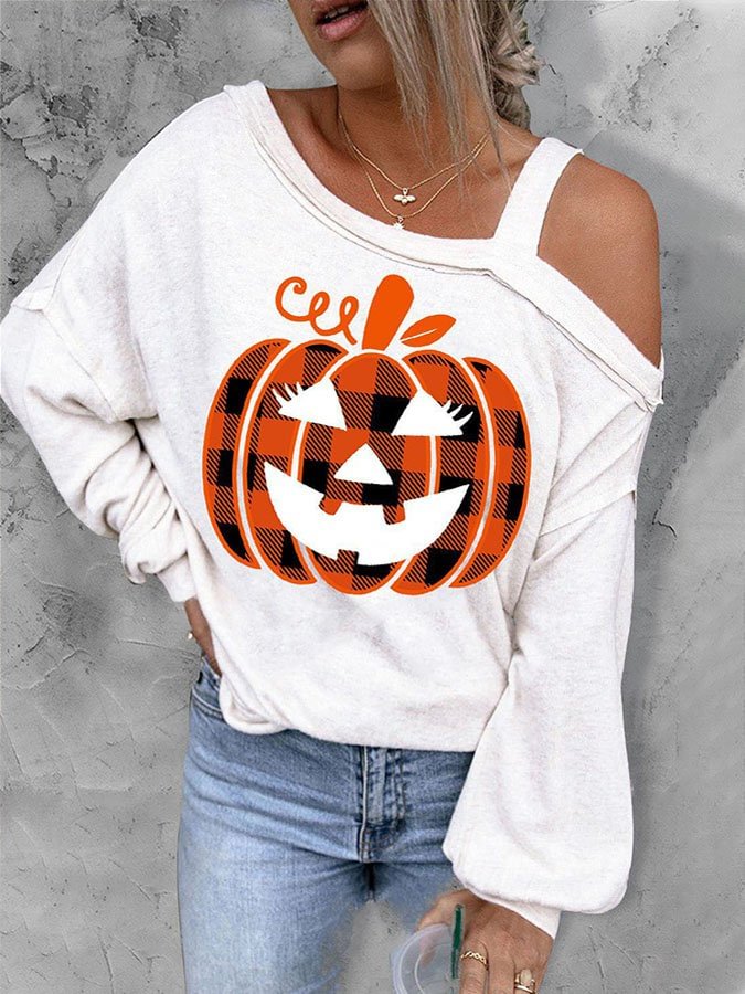 Pumpkin Cold Shoulder Tee
