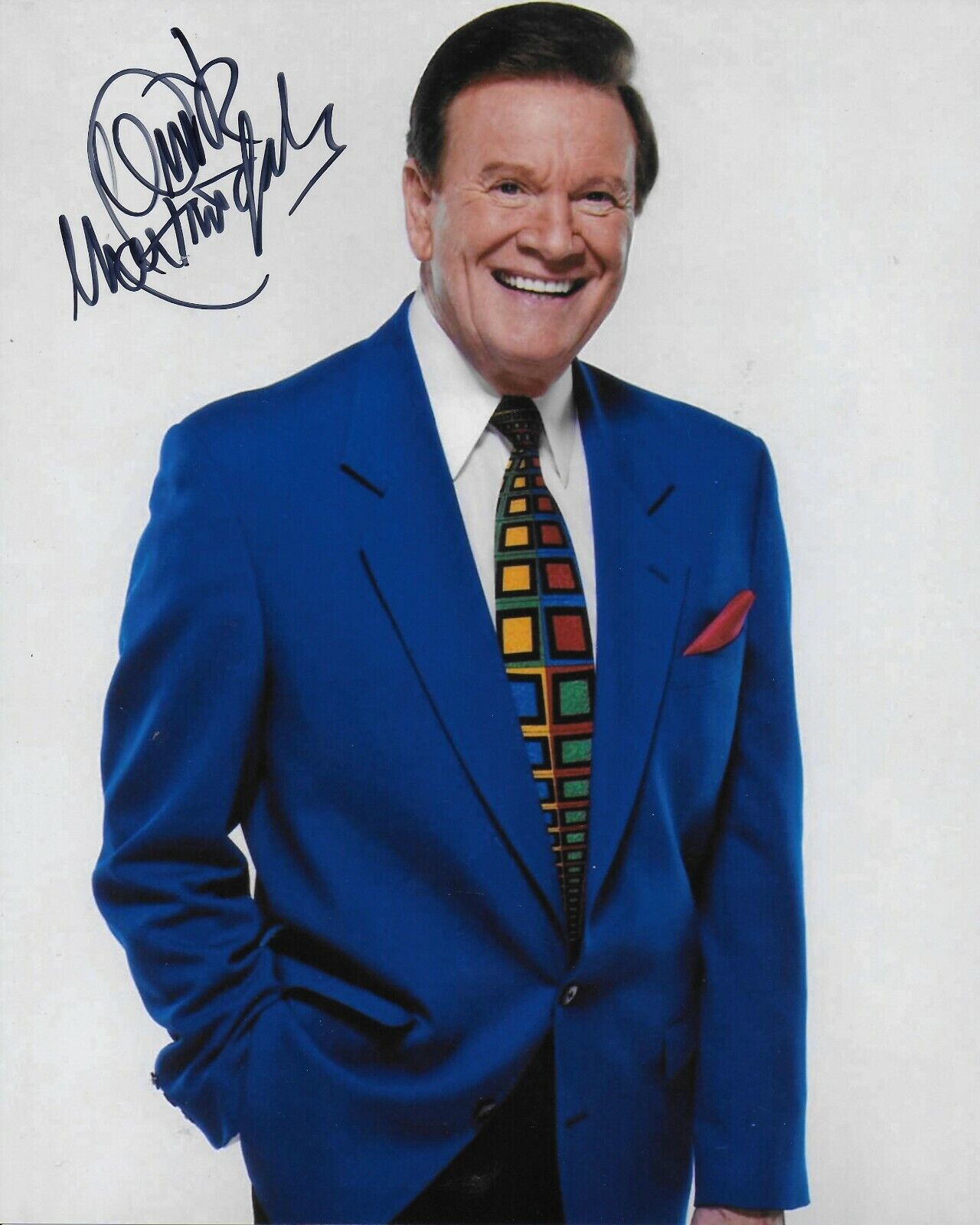 Wink Martindale Original Autographed 8x10 Photo Poster painting #6