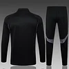 Joyfball 2025/2026 Real Madrid Half-Pull Training Suit Black Football Shirt 1:1 Thai Quality