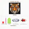 DIY Pre-Framed Tiger Button Art Canvas Kit