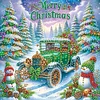 (US Local)6pack Xmas Car-Crystal Rhinestone Diamond Painting(30x30cm)