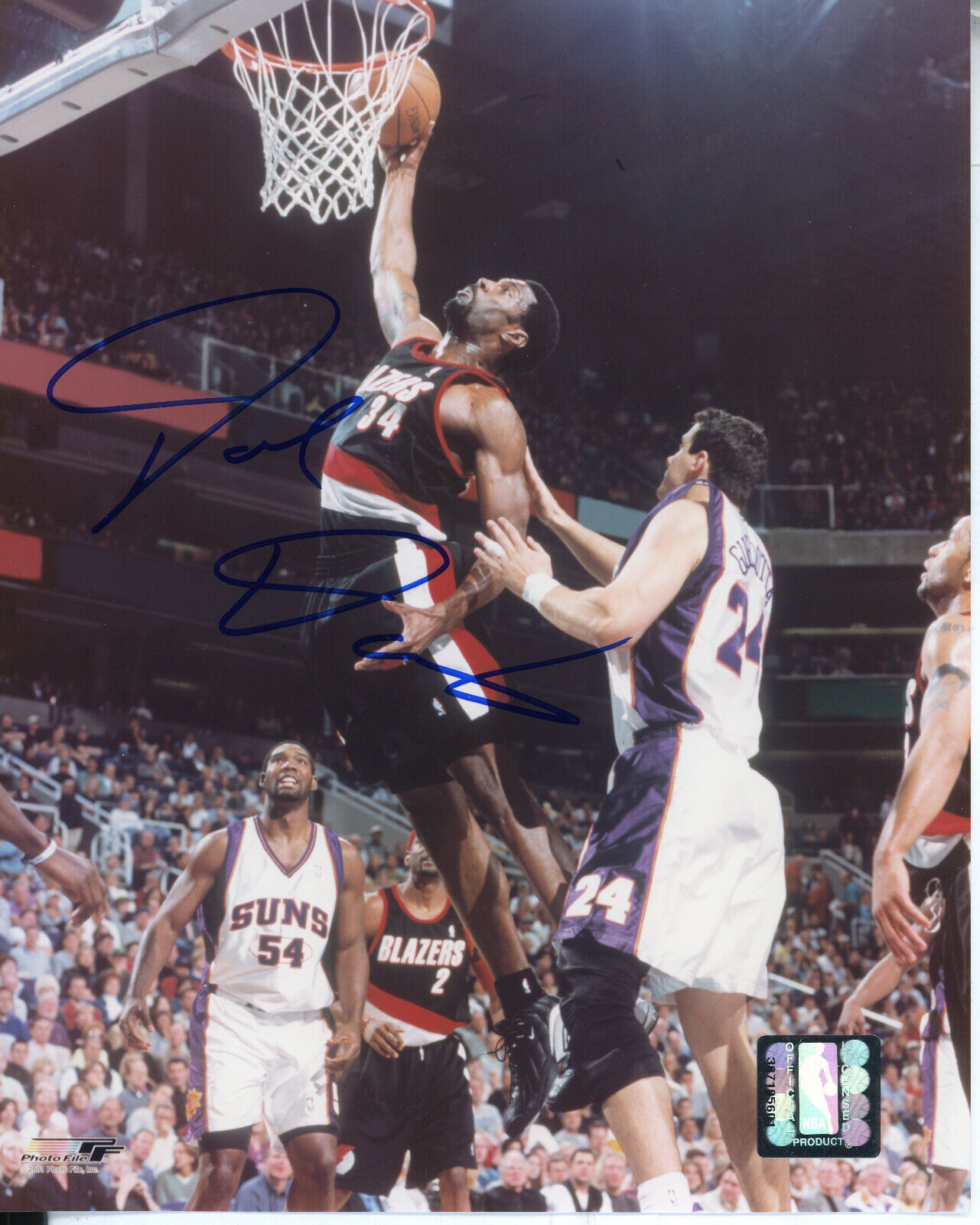 Dale Davis Autographed 8x10 Portland Trail Blazers#S1510