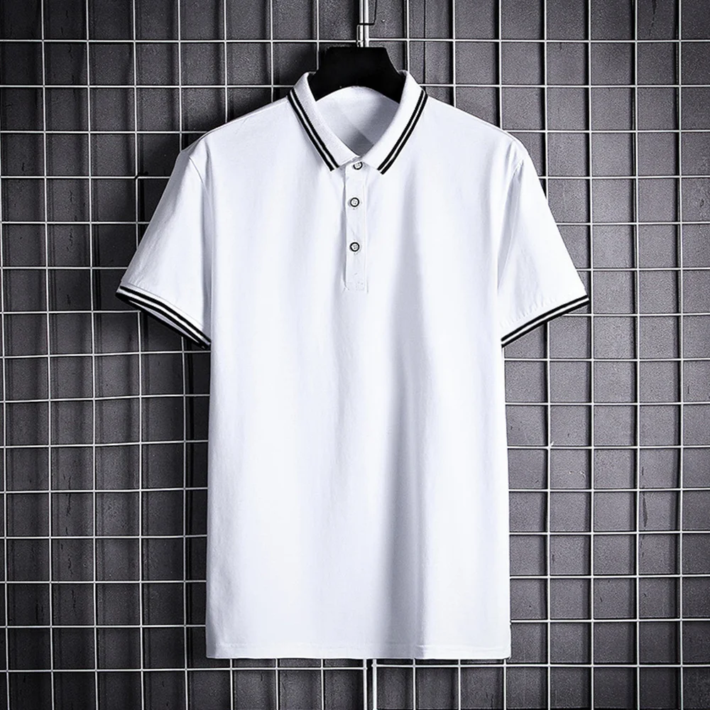 Smiledeer  New polo shirt summer men's slim short sleeves