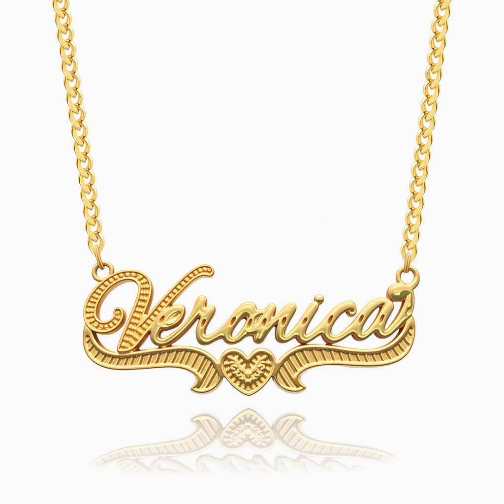 Custom Double-Plated Name Necklace