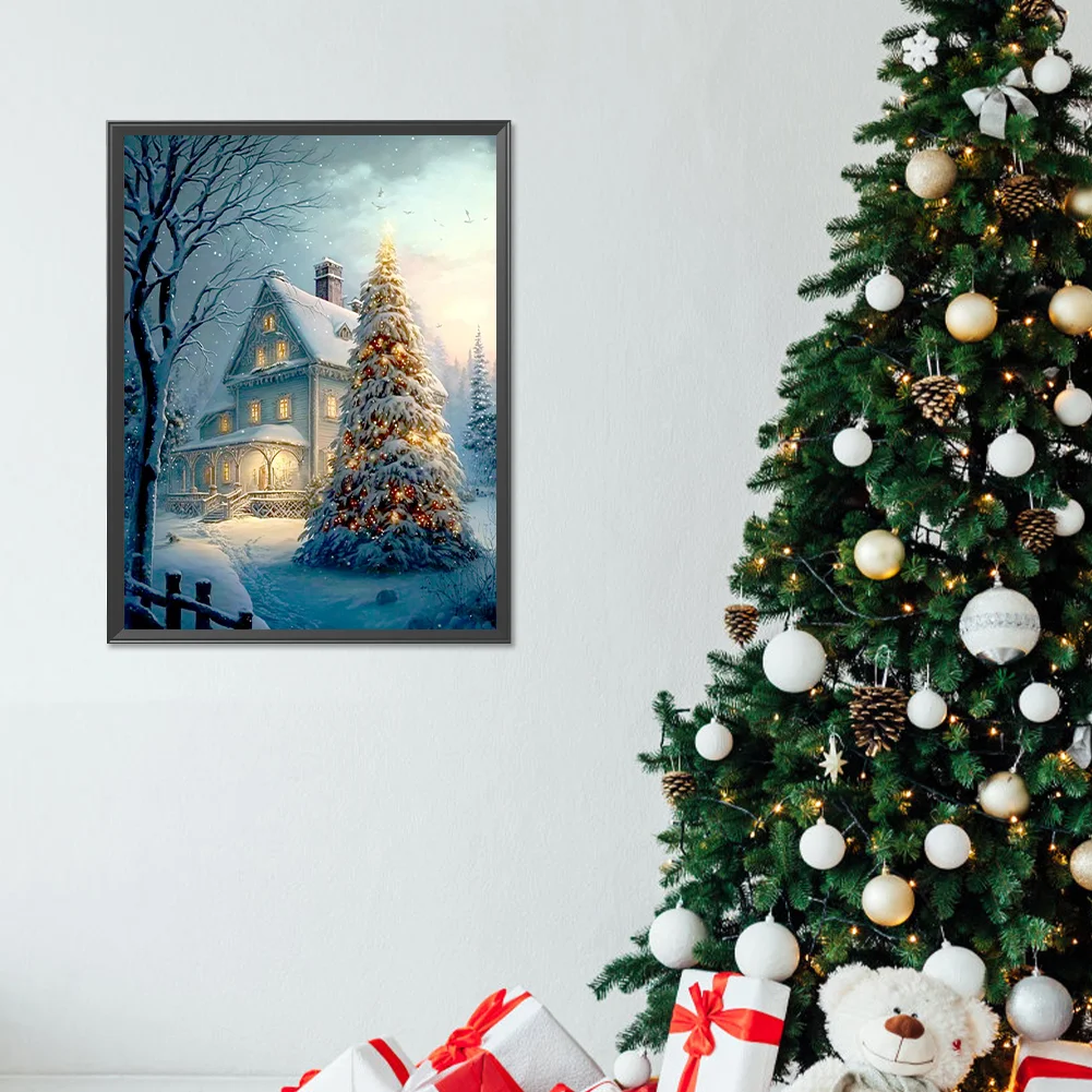 Diamond Painting - Full Round Drill - Xmas Tree(Canvas|30*40cm)