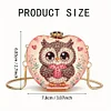 Eule DIY Diamond Painting Umhängetasche für Münzen Lippenstift Kopfhörer Geschenke