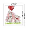 Bunny - 14CT Stamped Cross Stitch 17*18cm/6.69*7.09in(Brand)