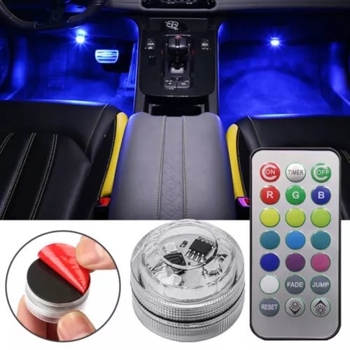 Dronehint Multicolor Truck Car Interior Parts Atmosphere LED Lights Lamp W/ Remote Control (For: Acura) Parts