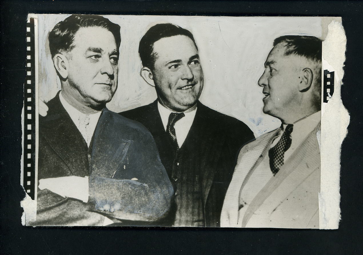 Branch Rickey Rogers Hornsby Sam Breardon 1932 Press Photo Poster painting St. Louis Cardinals