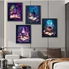 (US Only)4pcs Paint By Numbers Kit On Canvas DIY Oil Art Magic Potion Picture 40x50cm