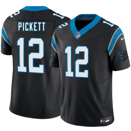 Youth Carolina Panthers #12 Kenny Pickett Black 2026 Vapor F.U.S.E. Limited Stitched Football Jersey