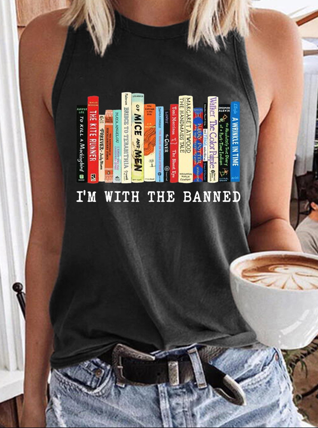 I'm With The Banned Print Women's Vest