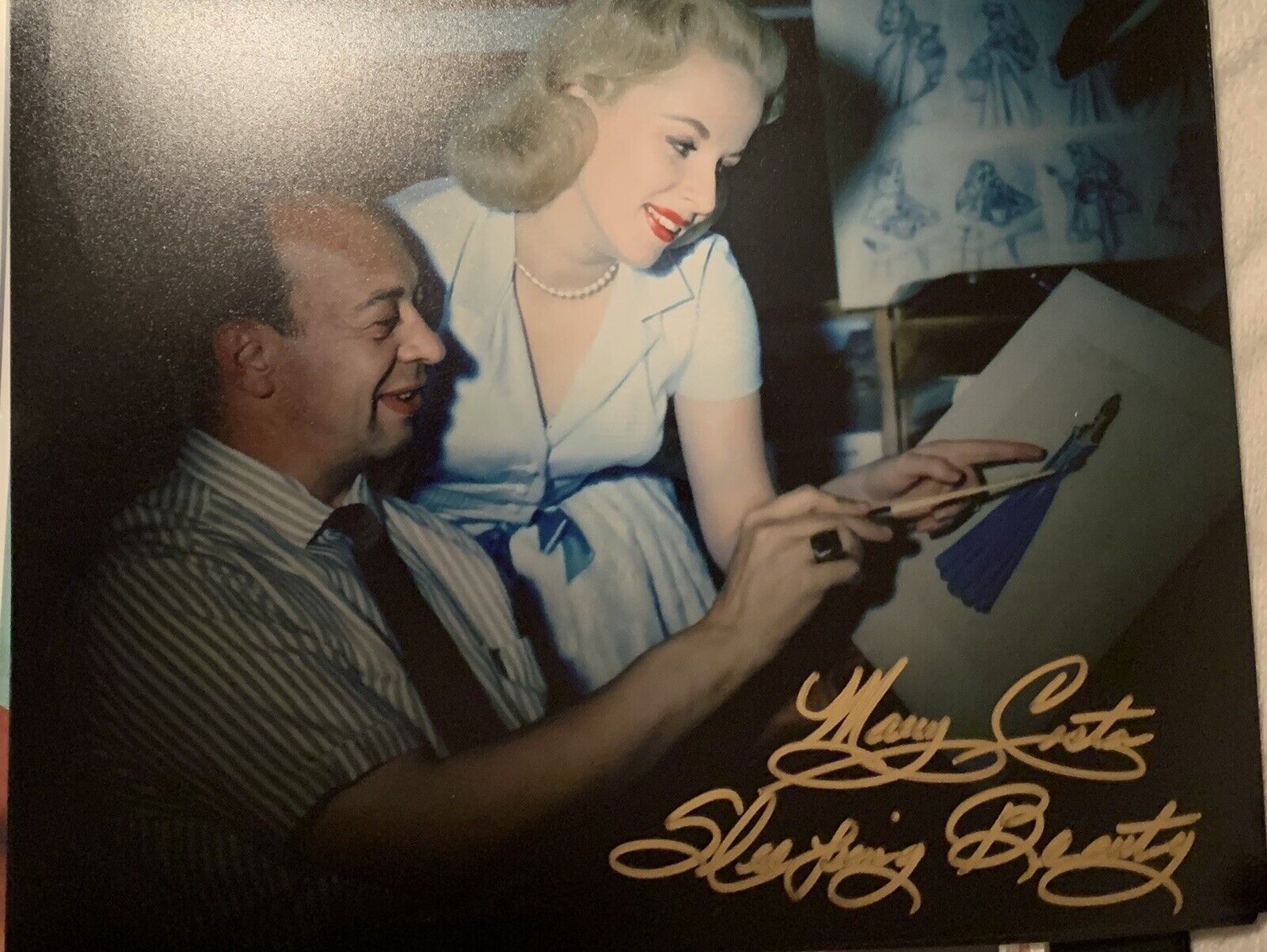 mary costa signed 11x14 Photo Poster painting Pic Auto