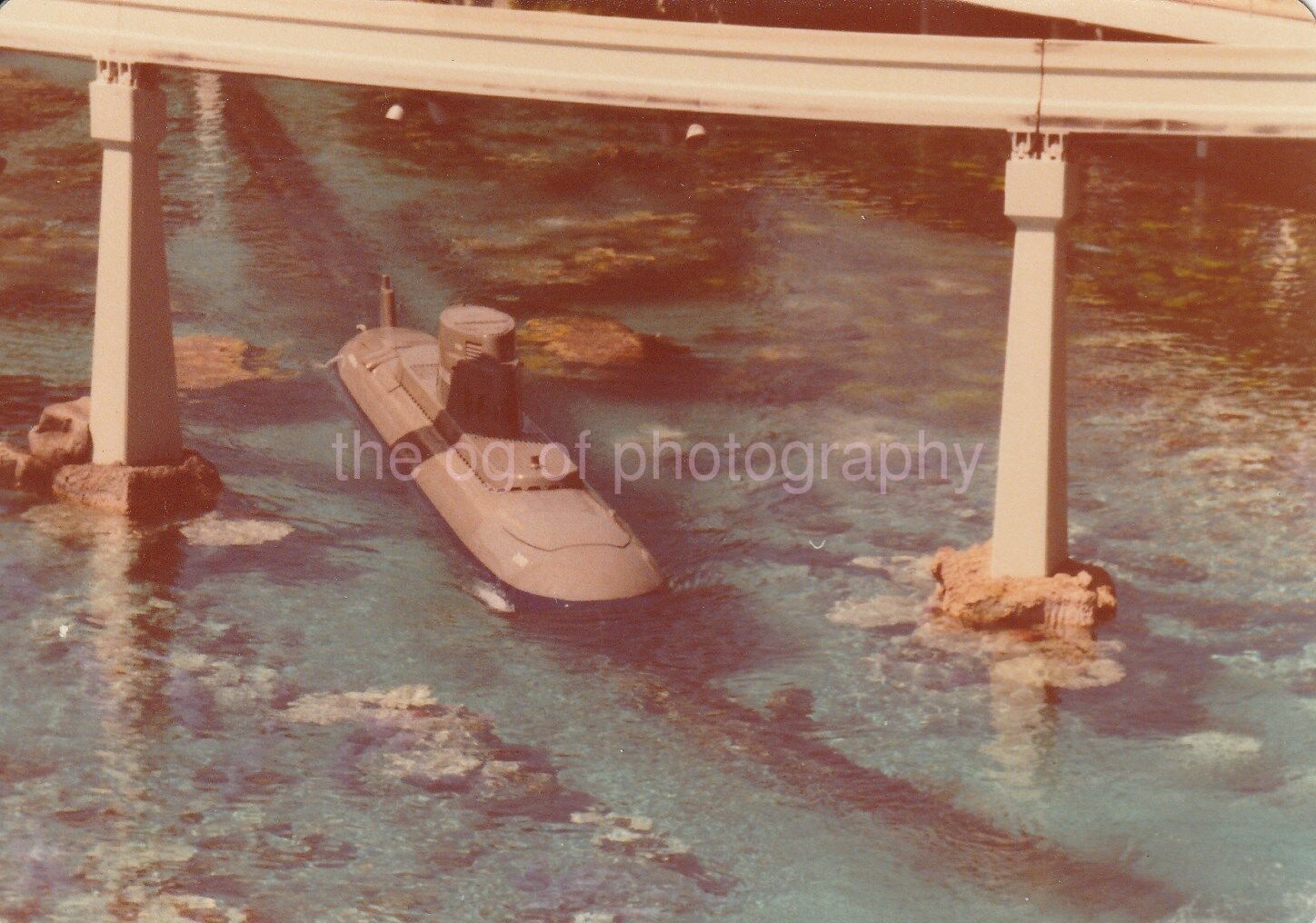 SUBMARINE VOYAGE 1970's Disneyland FOUND Photo Poster paintingGRAPH Color86 29 F