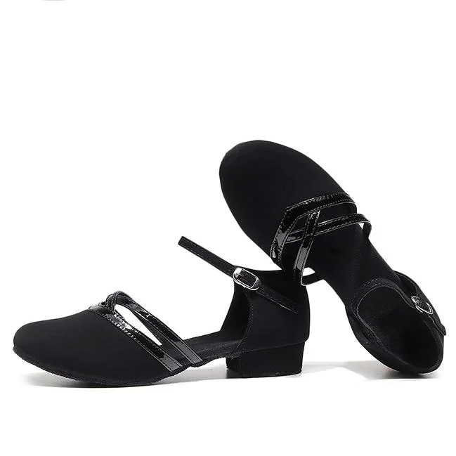 Soft Insoles and Solid Color Low-Heeled Soft-Soled Dance Shoes  Stunahome.com