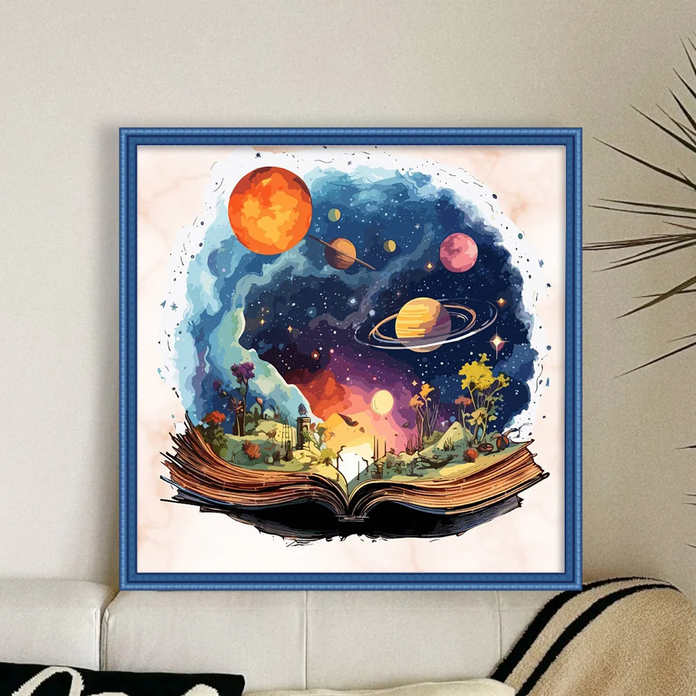 11CT Full Stamped Cross Stitch - Planet Grimoire(Canvas|50*50CM)