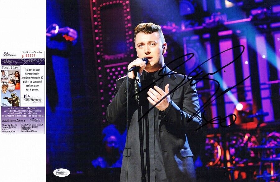 Sam Smith Signed - Autographed SNL Performance 11x14 Inch Photo Poster painting - JSA COA