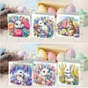 6PCS Diamond Painting Easter Rabbit Greeting Card Kit for Birthdays Thanksgiving & Special Occasion