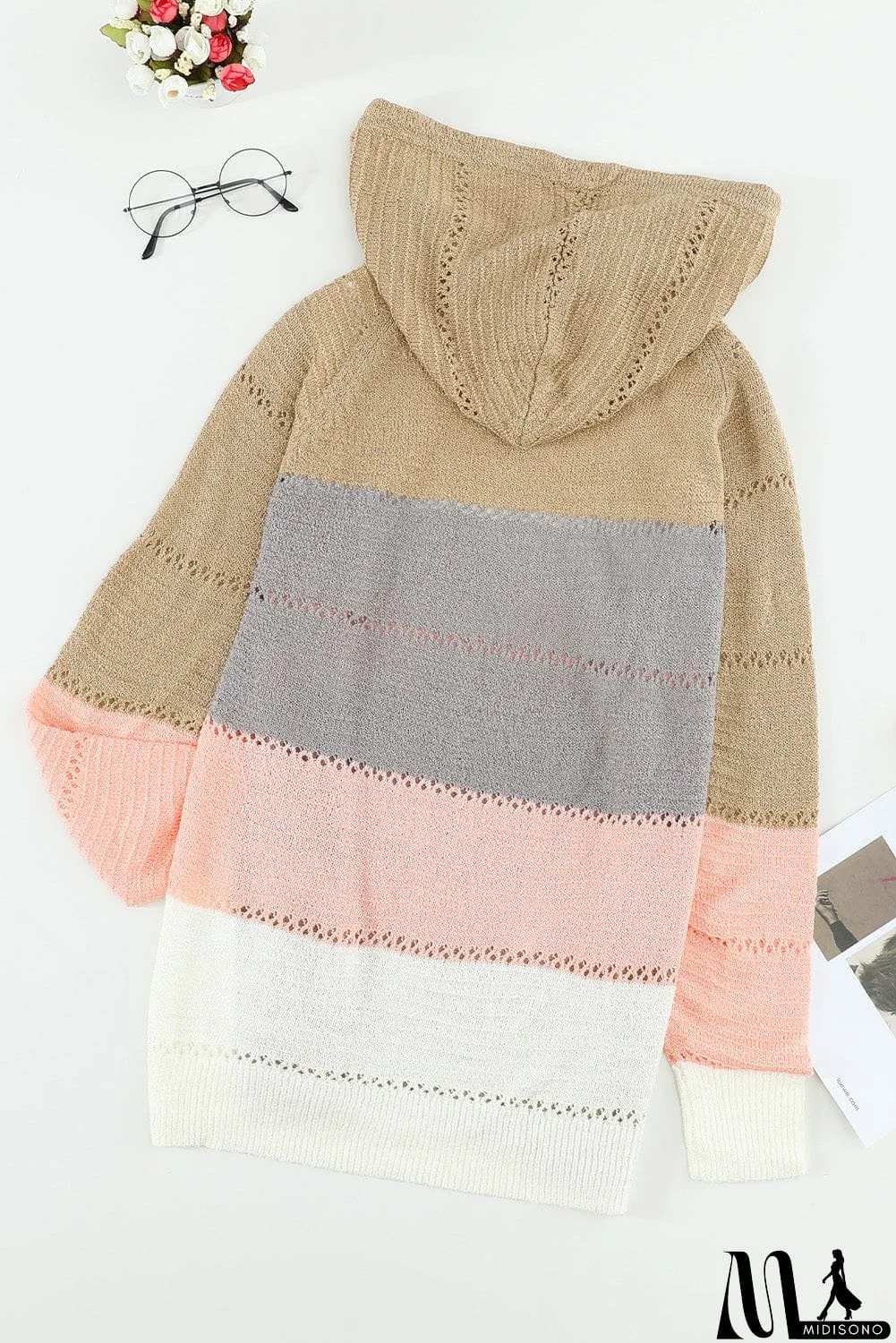 MidiSono - Classic Beach Bonfire Knitted Hoodie