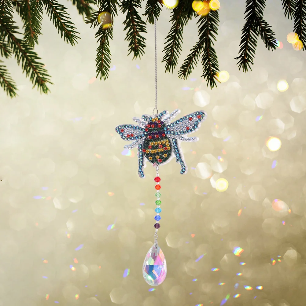 DIY Diamond Painting Wind Chimes Crystal Dream Catcher Craft