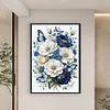 Flowers And Butterfly-14CT Stamped Cross Stitch 40*60cm/15.75*23.62in tapestrymarket