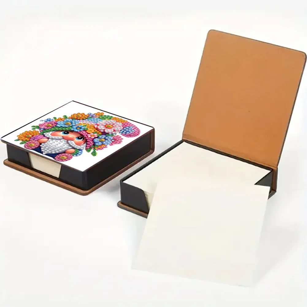 5D DIY PU Diamond Painting Memo Pad Holder with 160 Sheets Paper (Goblin)