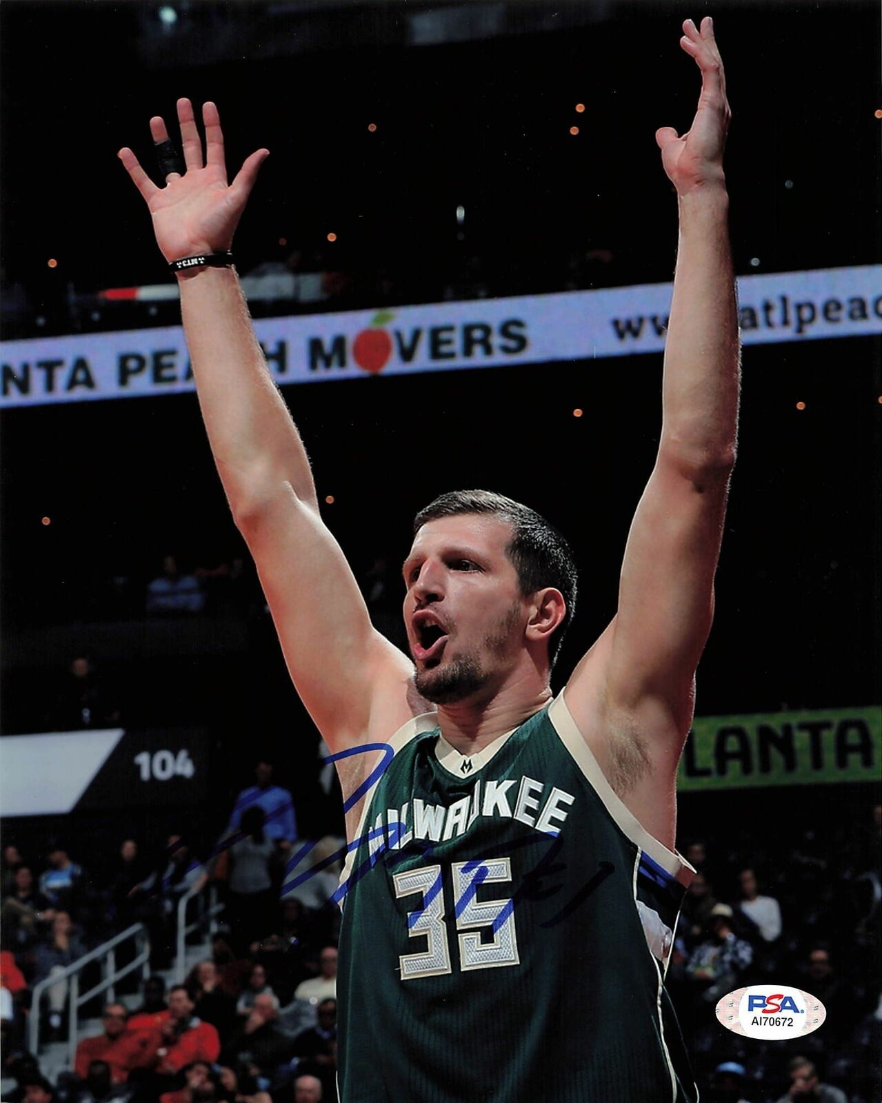 MIRZA TELETOVIC signed 8x10 Photo Poster painting PSA/DNA Bucks Autographed