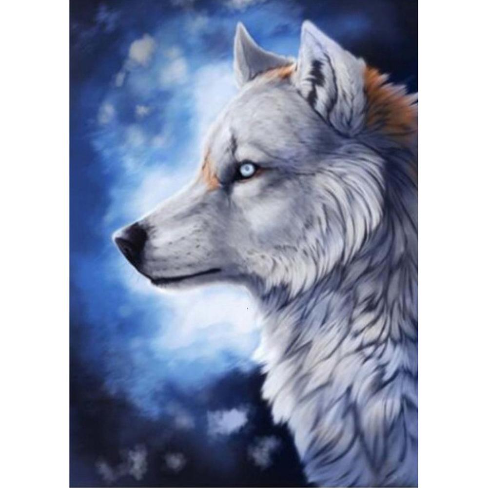 

30x40cm Round Drill Diamond Painting-Wolf, 501 Original