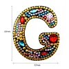 1Pcs 24 Alphabet G-DIY Diamond Painting KeyChain