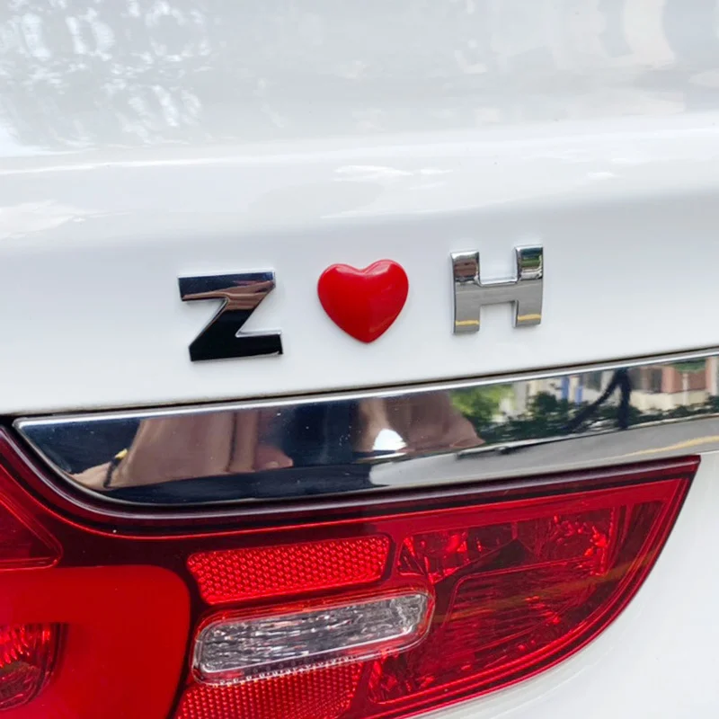 Car DIY personalized letter metal sticker