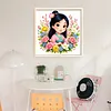 Mulan Full 18CT DIY Stamped Needlework Embroidery Kit 11.81x11.81inch Embroidery Needlepoint Starter Kits Cross Stitch Art and Crafts Kits for Beginners Adults Home Decor