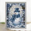 Christmas Snowman-11CT Stamped Cross Stitch 40*50cm