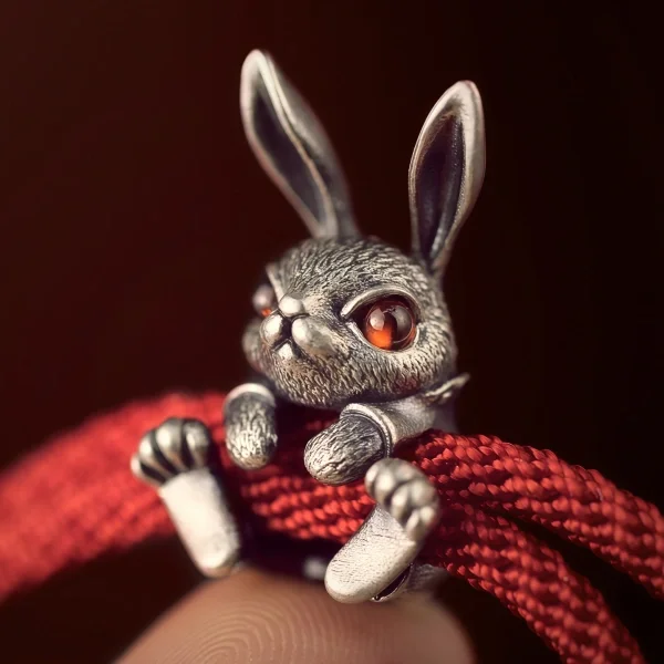 Sterling Silver Year of Rabbit Zodiac Bracelet