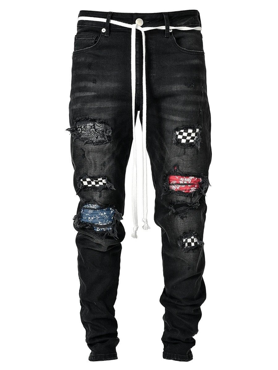Men's Casual Ripped Stretch Jeans For All Seasons